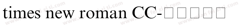 times new roman CC字体转换